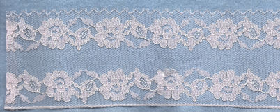 Machine lace edging