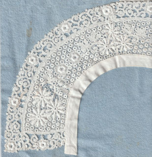 Schiffli machine lace - collar