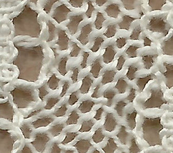 Machine-made lace - half stitch