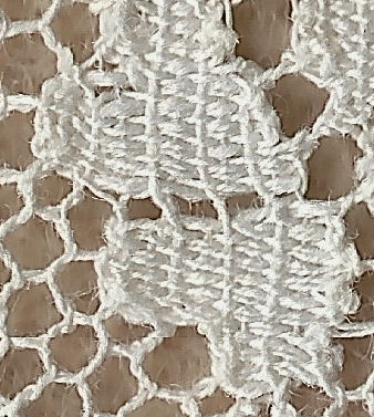 Machine-made lace - cloth stitch