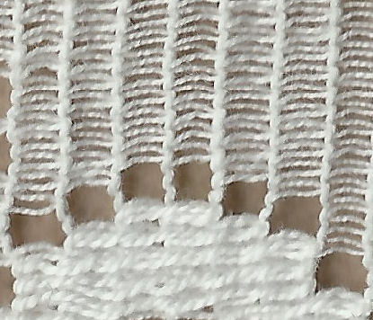 Machine-made lace - half stitch
