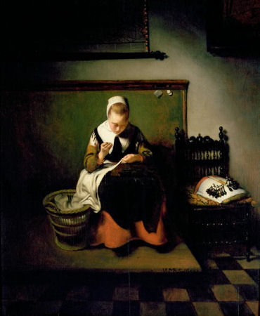 Lacemaker by Nicolaes Maes