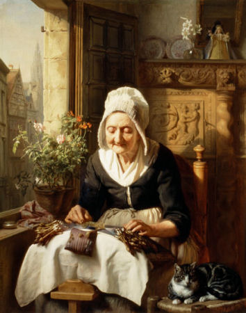 The Old Lacemaker, by Josephus Laurentius Dyckmans