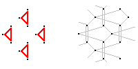 Triangular ground pattern