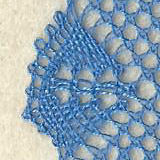 Torchon edged scallop