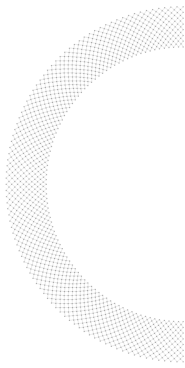 Bobbin lace grid