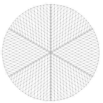 Bobbin lace grid