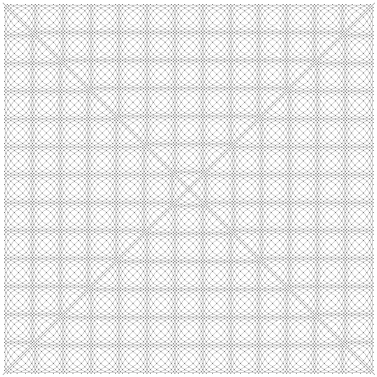 Bobbin lace grid