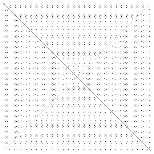 Bobbin lace grid