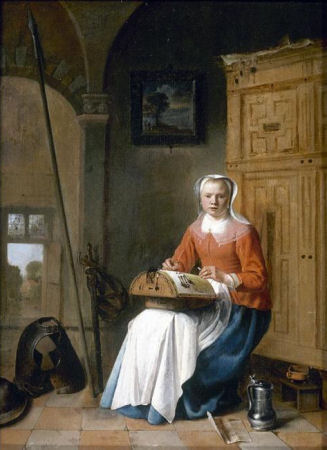 Lacemaker by Pieter Jacobsz. Codde