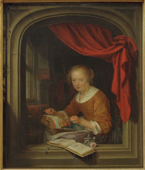 Lacemaker by Gerrit Dou
