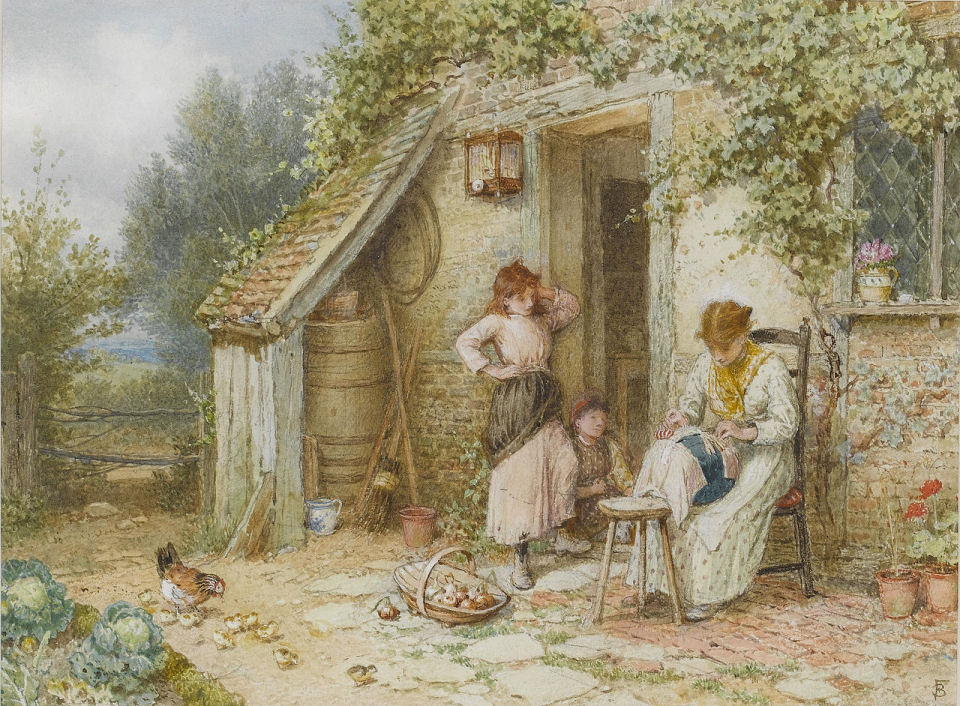 Lacemaker by Myles Birket Foster