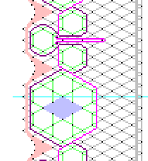 Bobbin lace strip