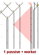 Bobbin lace triangle