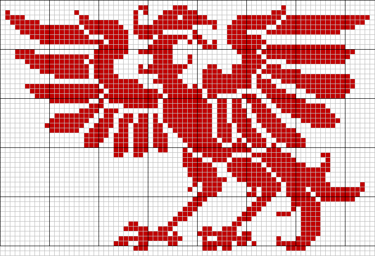 Eagle tapestry pattern