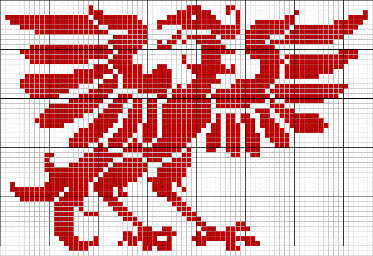 Eagle tapestry pattern