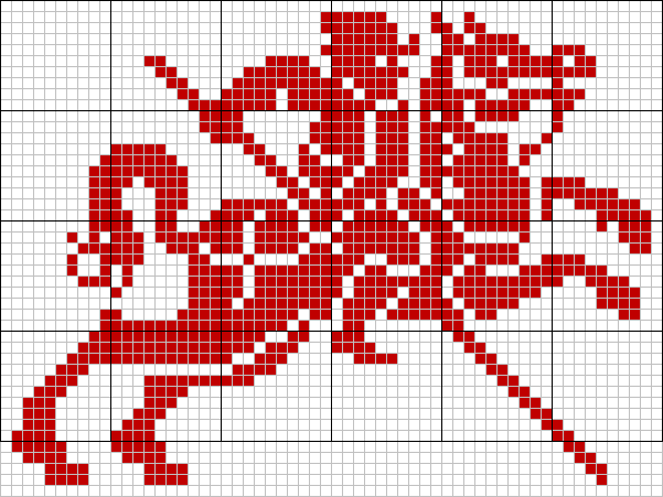 St George tapestry pattern