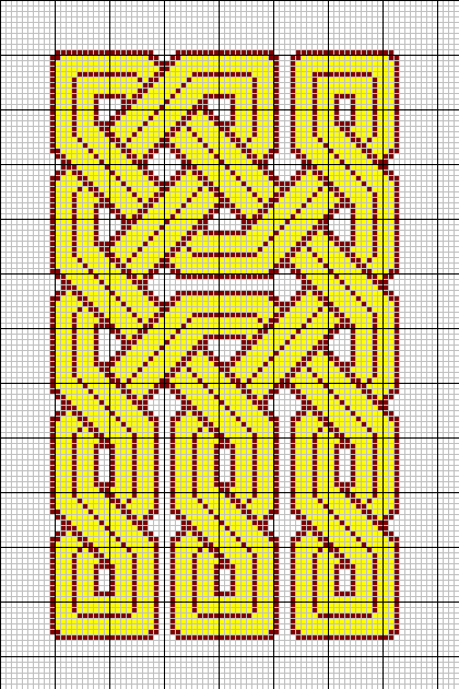 Celtic knot tapestry pattern