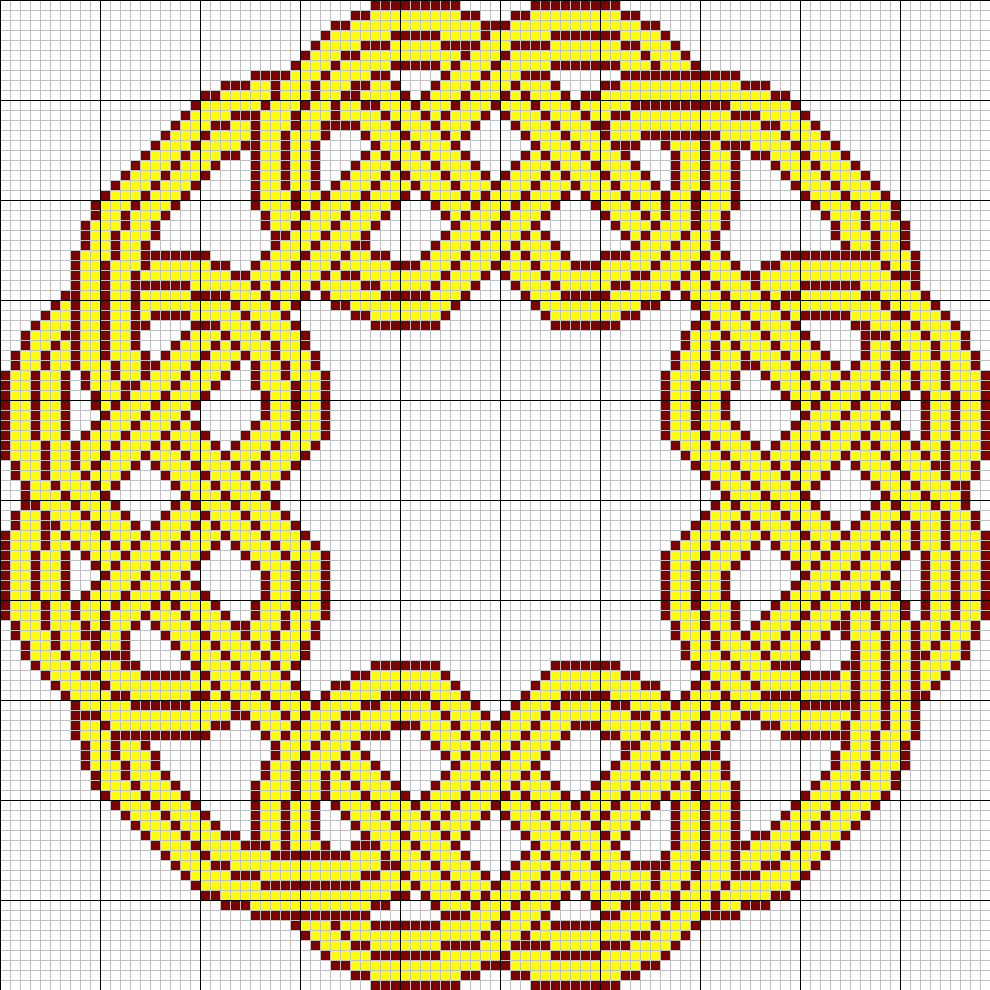 Celtic knot tapestry pattern