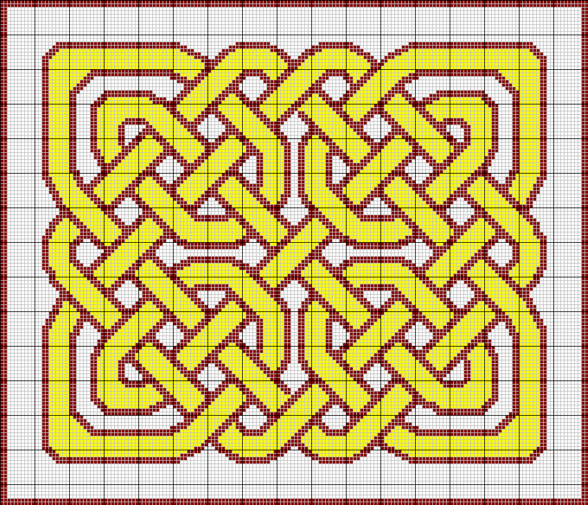 Celtic knot tapestry pattern