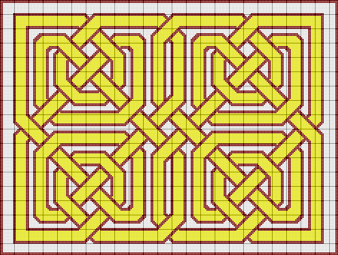 Celtic knot tapestry pattern