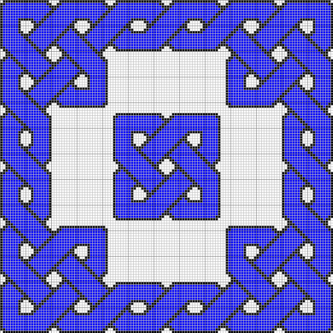 Celtic knot tapestry pattern
