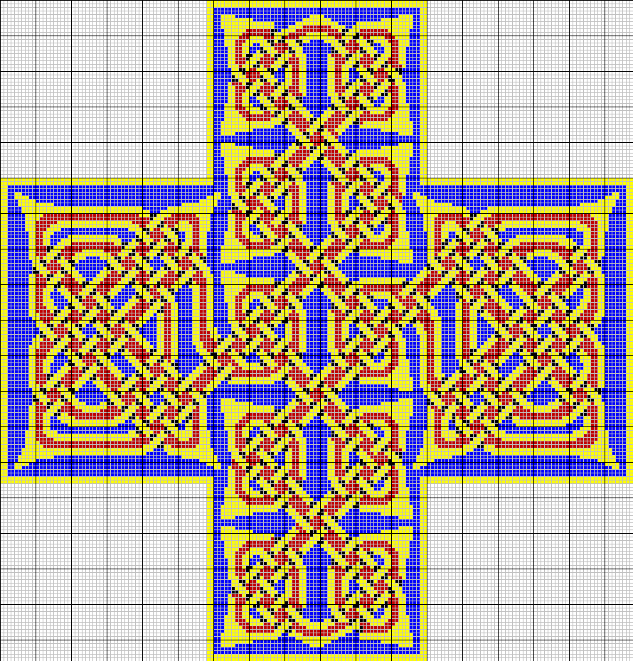 Celtic knot tapestry pattern