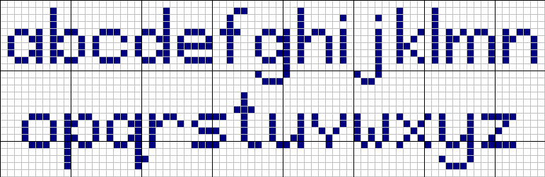 Lower case letters