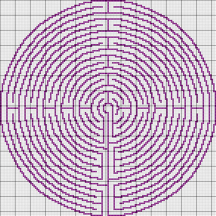 Maze tapestry pattern