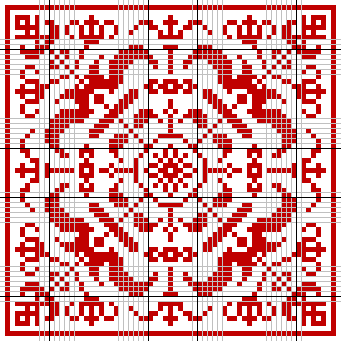 Square tapestry pattern 1