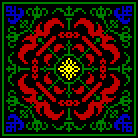 coloured version of square pattern 1