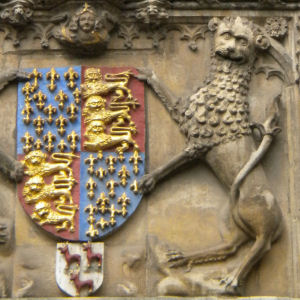 Lion on Trinity Gatehouse Lion on Trinity Gatehouse