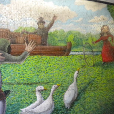 From mural on Elizabeth Way underpass