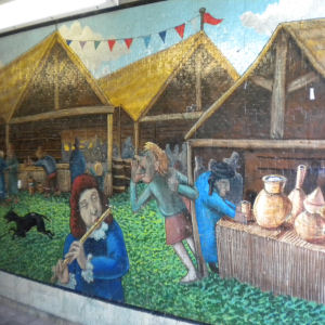 From mural on Elizabeth Way underpass