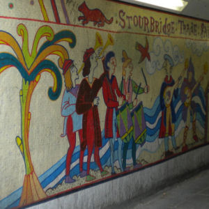 From mural on Elizabeth Way underpass
