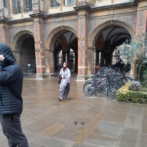Gormley statue, in Downing Site