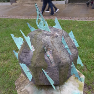 Sun dials in Downing Site