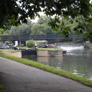 Jesus lock, bridge and weir Jesus lock, bridge and weir