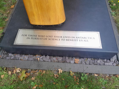 Antarctic Monument, outside Scott Polar Museum