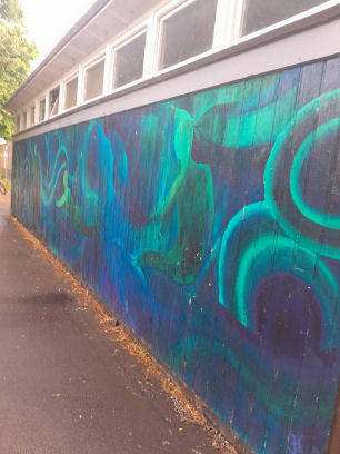 Mural on Jesus Green Lido