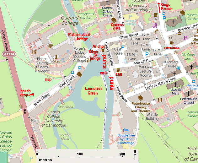 Map of Silver Street area