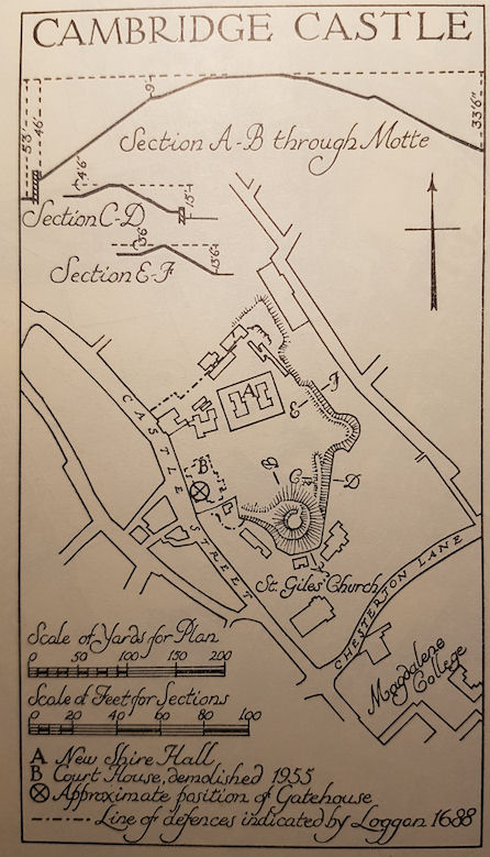 Map of castle area