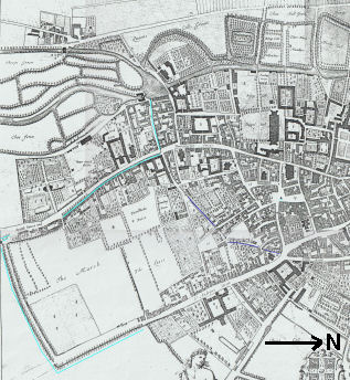 1688 map of Cambridge